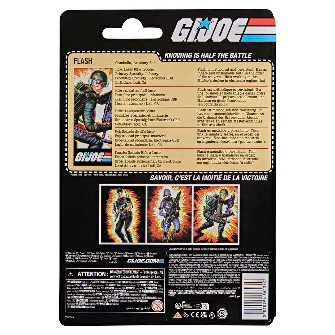 G.I. Joe Classified Series Retro Cardback Anthony Flash Gambello 6-Inch Action Figure