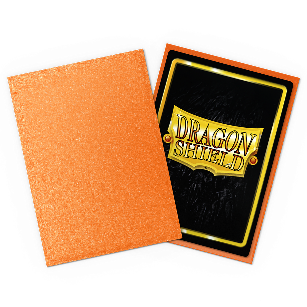 Dragon Shield - Amber - Matte Sleeves - Standard (100 Sleeves)
