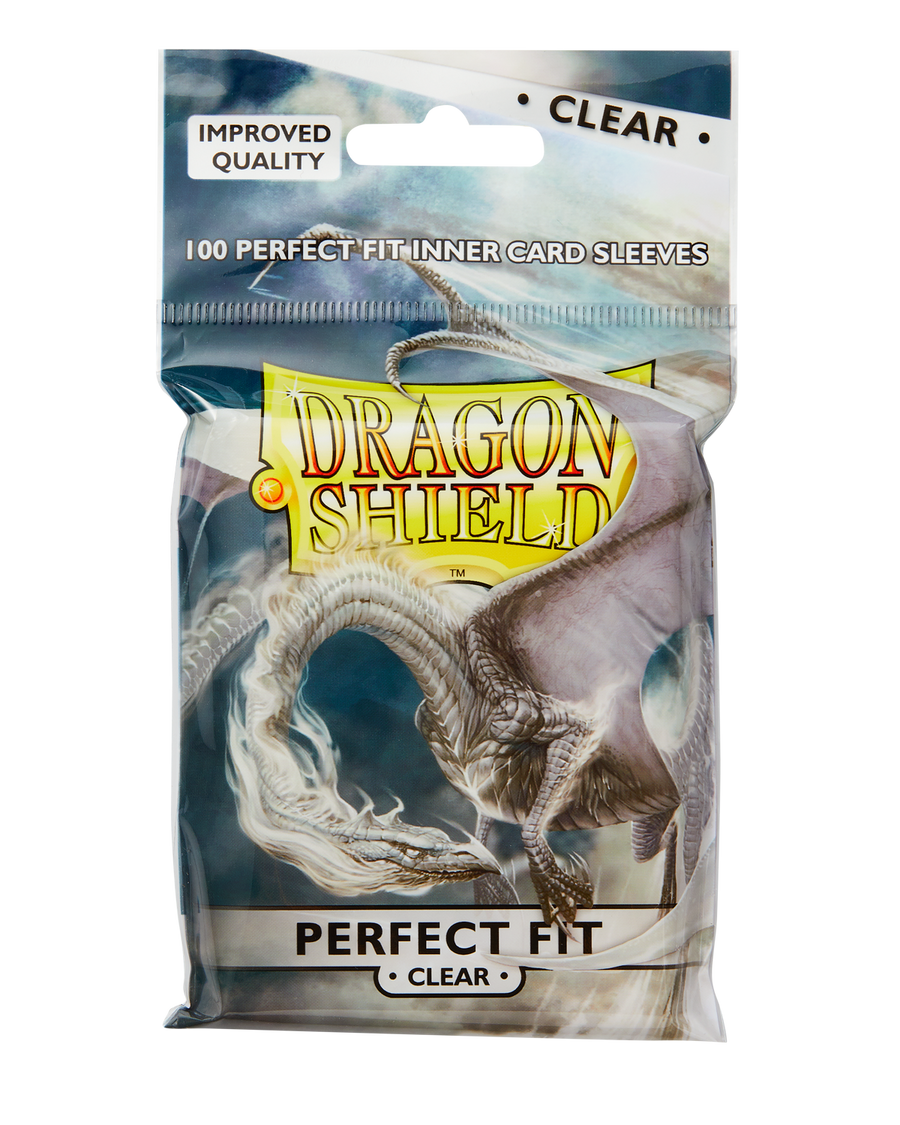 Dragon Shield - Clear - Toploading Perfect Fit Sleeves - Standard (100 Sleeves)