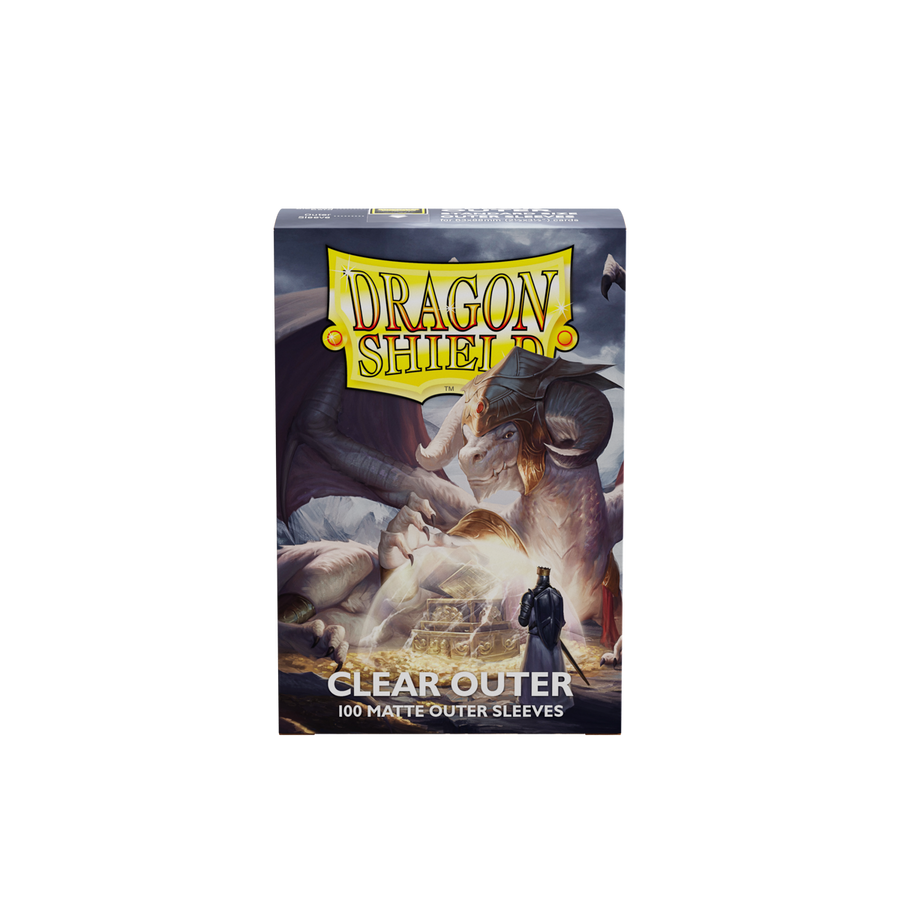 Dragon Shield - Clear - Matte Outer Sleeves - Standard (100 Sleeves)