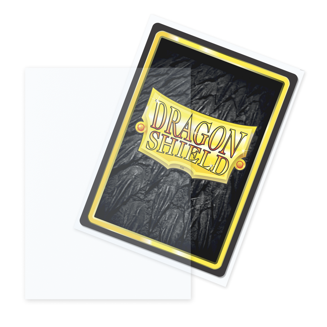 Dragon Shield - Clear - Matte Outer Sleeves - Standard (100 Sleeves)