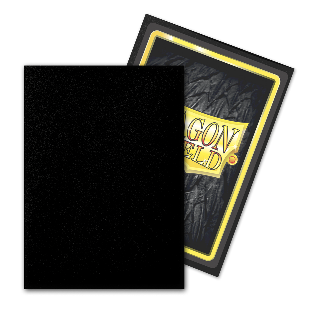 Dragon Shield - Black - Matte Outer Sleeves - Standard (100 Sleeves)