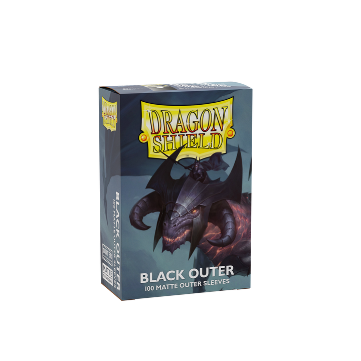 Dragon Shield - Black - Matte Outer Sleeves - Standard (100 Sleeves)