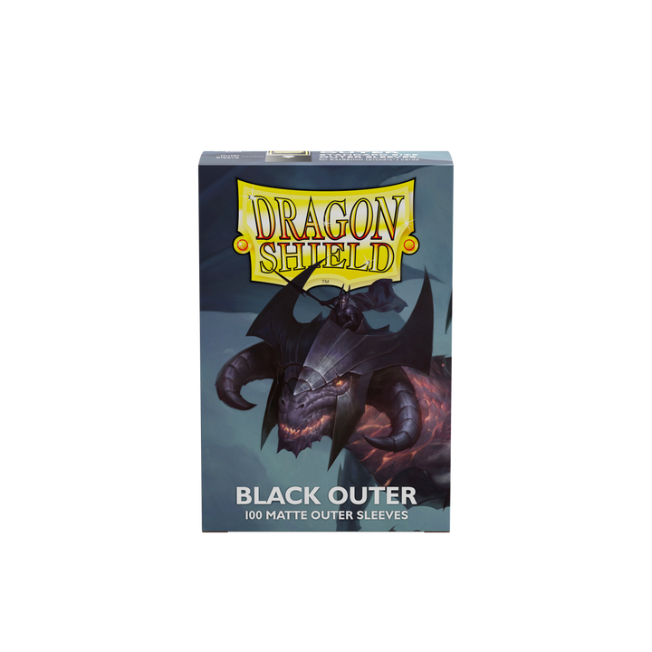Dragon Shield - Black - Matte Outer Sleeves - Standard (100 Sleeves)