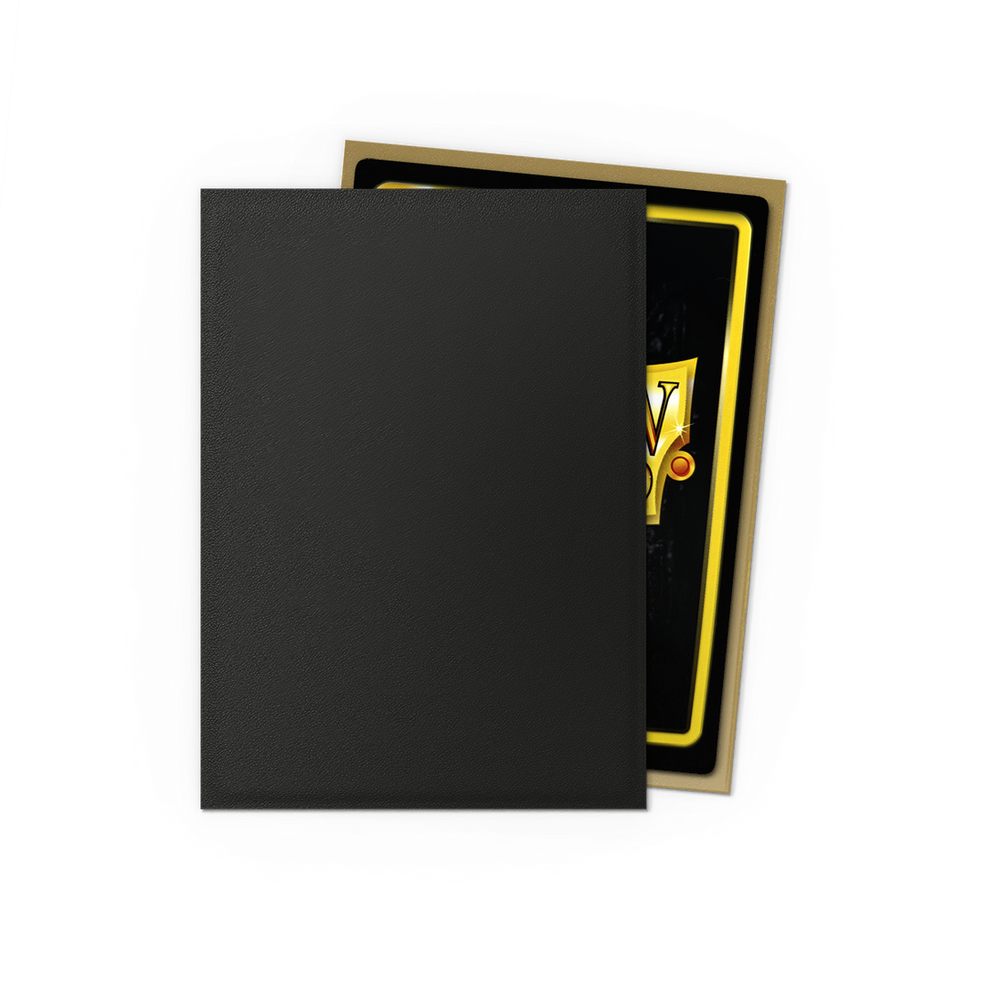Dragon Shield - Black & Gold - Matte Dual Sleeves - Standard (100 Sleeves)