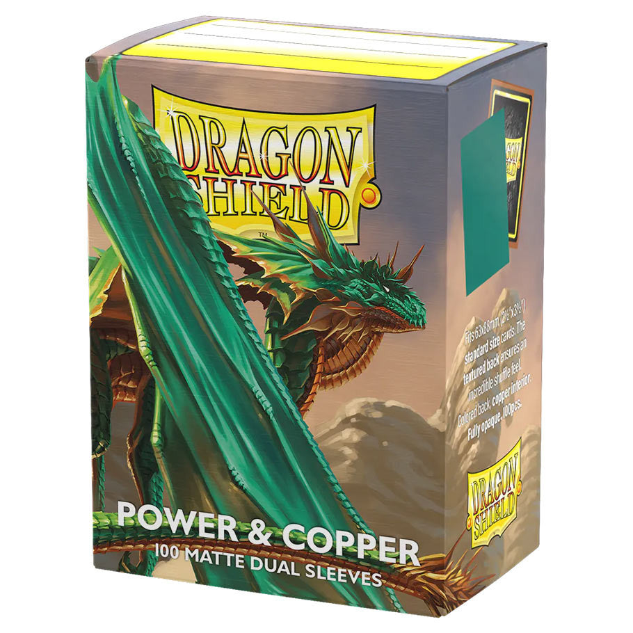 Dragon Shield: Standard 100ct Sleeves - Power & Copper (Dual Matte)