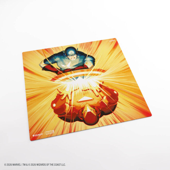 Gamegenic: Magic: The Gathering | Marvel Super Heroes Prime 2-Player Playmat - Iron Man/Captain America