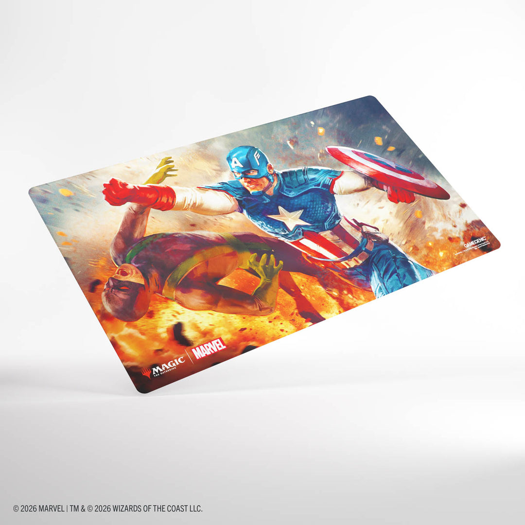 Gamegenic: Magic: The Gathering | Marvel Super Heroes Prime Playmat - Captain America, Super-Soldier