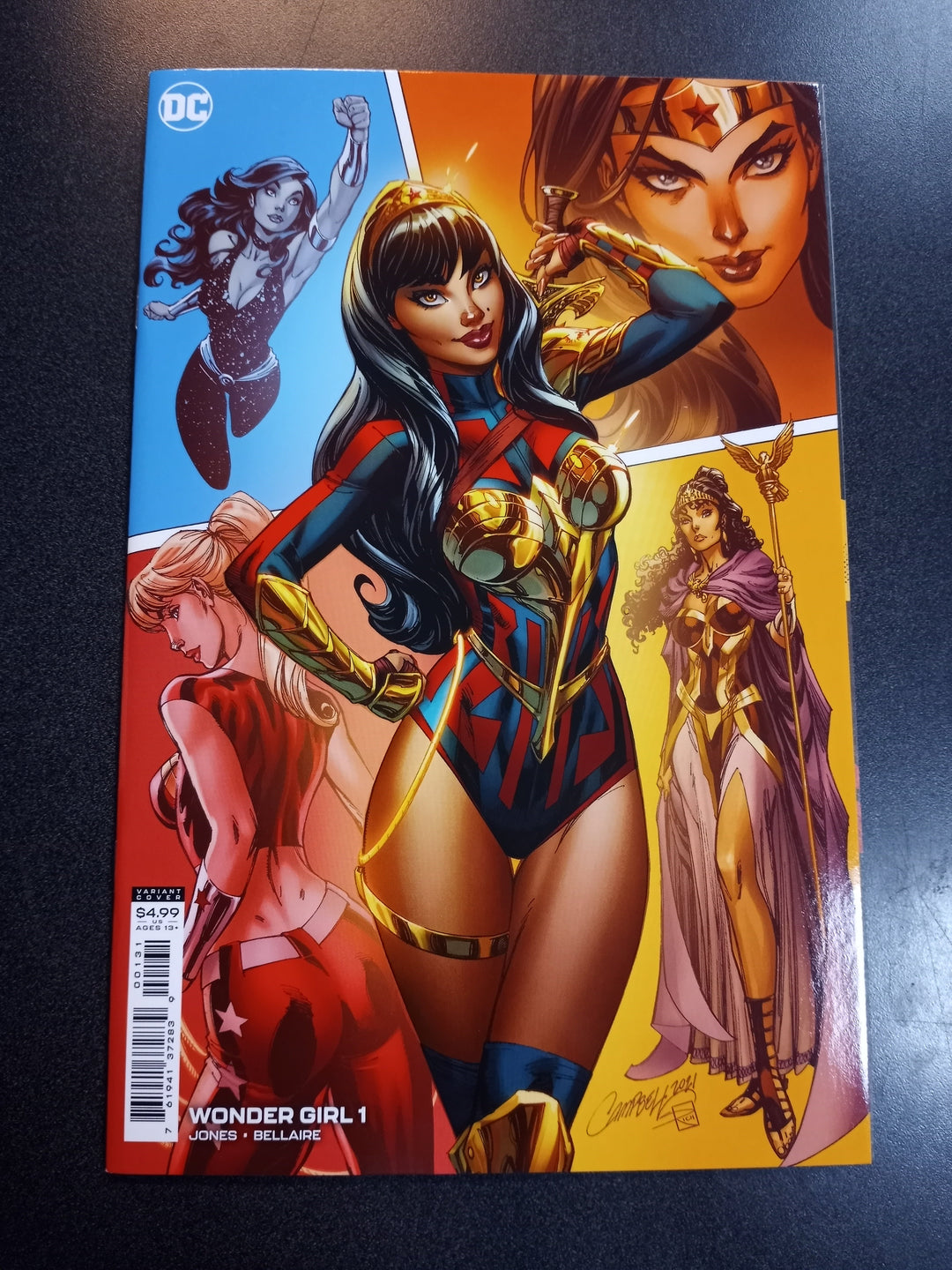 Wonder Girl #1  Inc 1:25 J Scott Campbell Card Stock Var