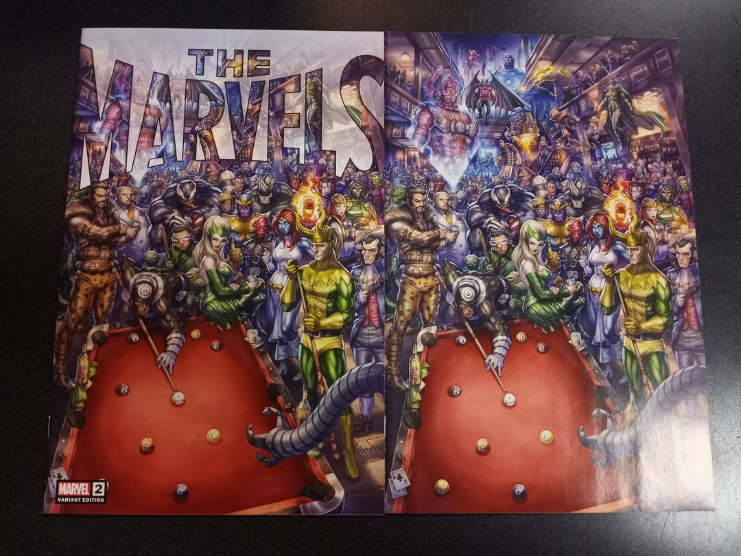 The Marvels #2 Alan Quah Trade + Virgin Variant Set
