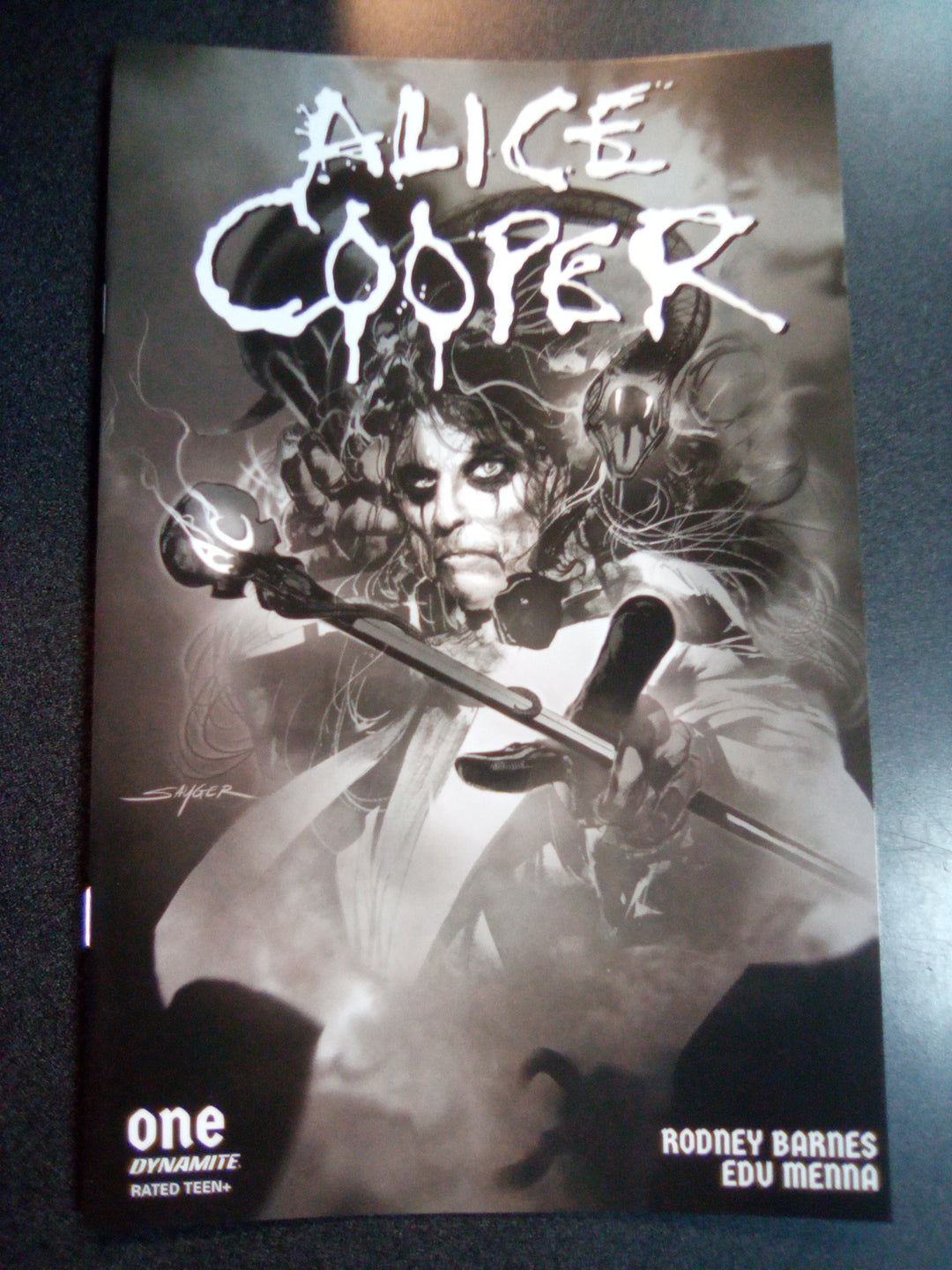 Alice Cooper #1 (Of 5) Cover N 5 Copy Foc Variant Edition Sayger Black & White