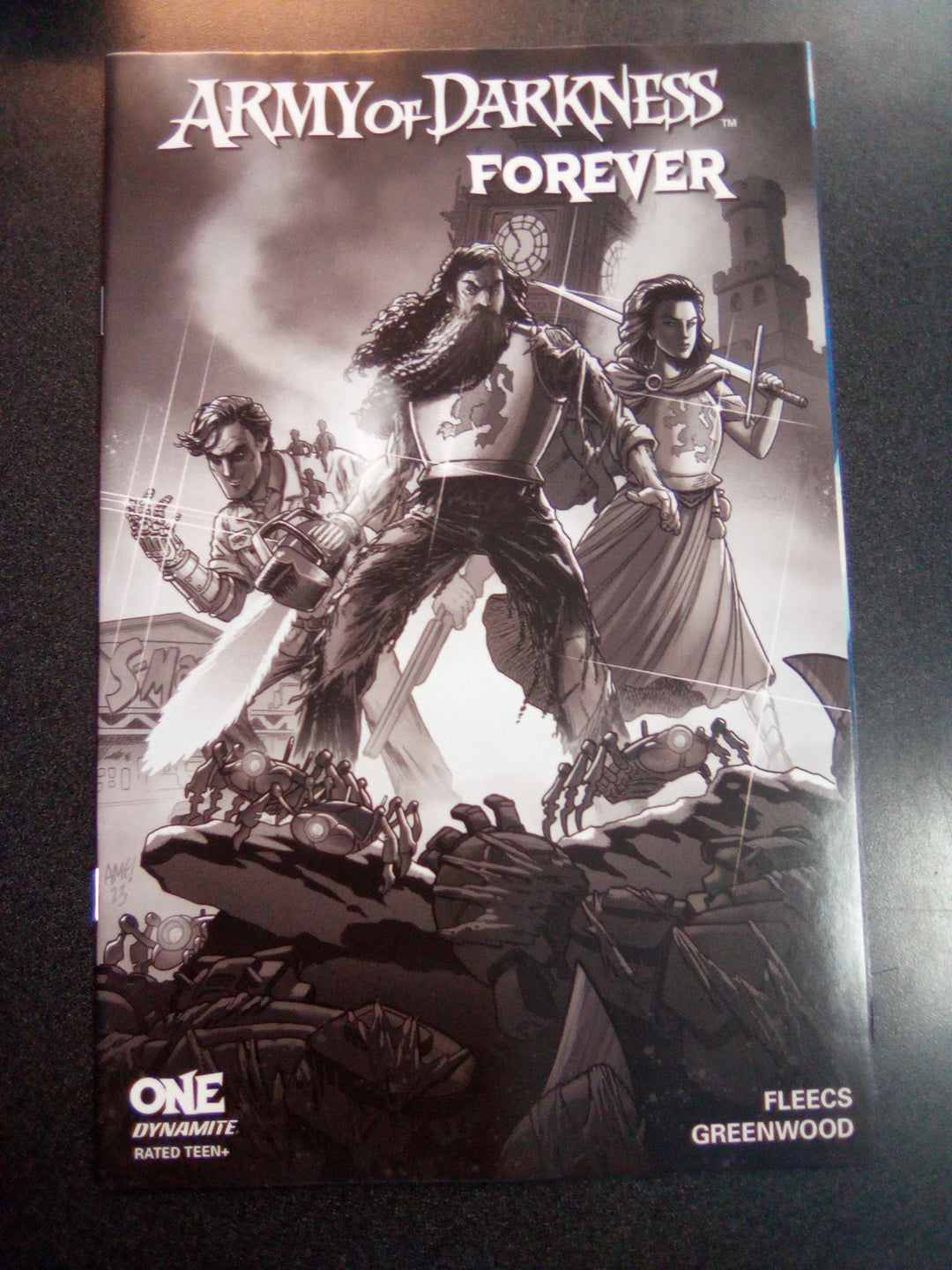 Aod Forever #1 Cover S 5 Copy Foc Variant Edition Fleecs Black & White