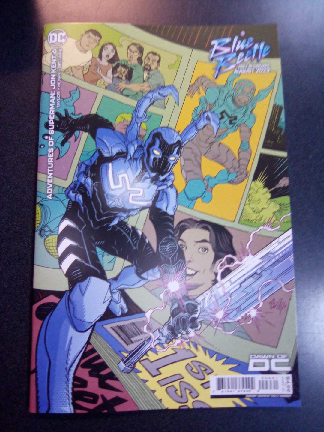Adventures Of Superman Jon Kent #6 (Of 6) Cover D Cully Hamner Blue Beetle Movie Card Stock Variant