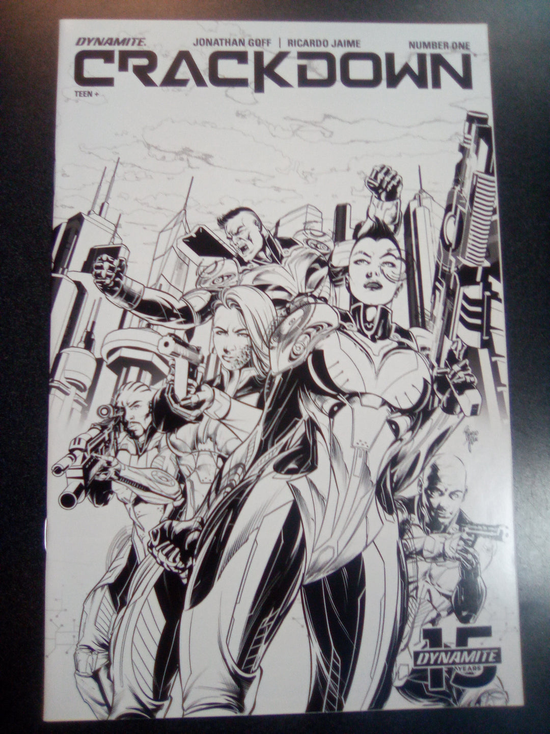 Crackdown #1 10 Copy Jaime Black & White Variant Edition