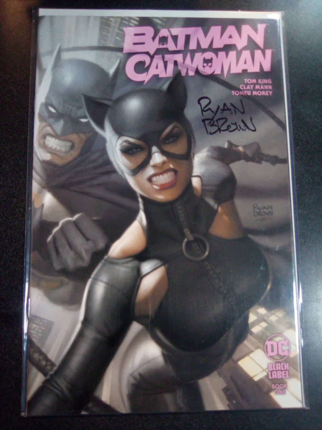 Batman Catwoman #1 Ryan Brown Variant A Signed with COA