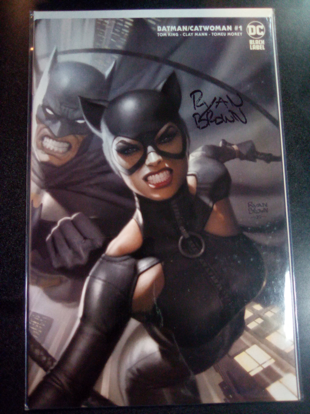 Batman Catwoman #1 Ryan Brown Variant B Signed with COA