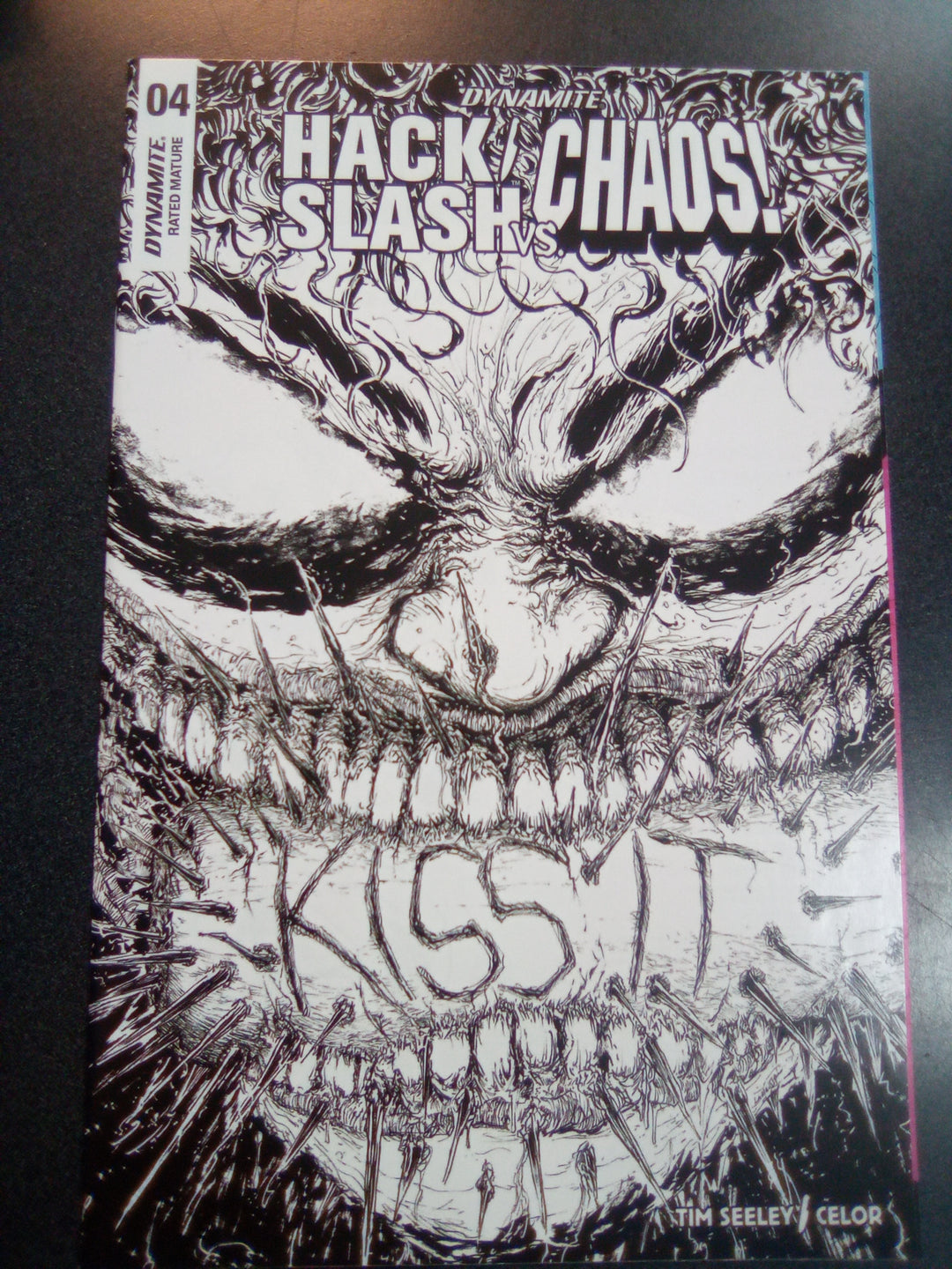 Hack Slash vs Chaos #4 1:20 Jonathan La Mantia B&W Variant