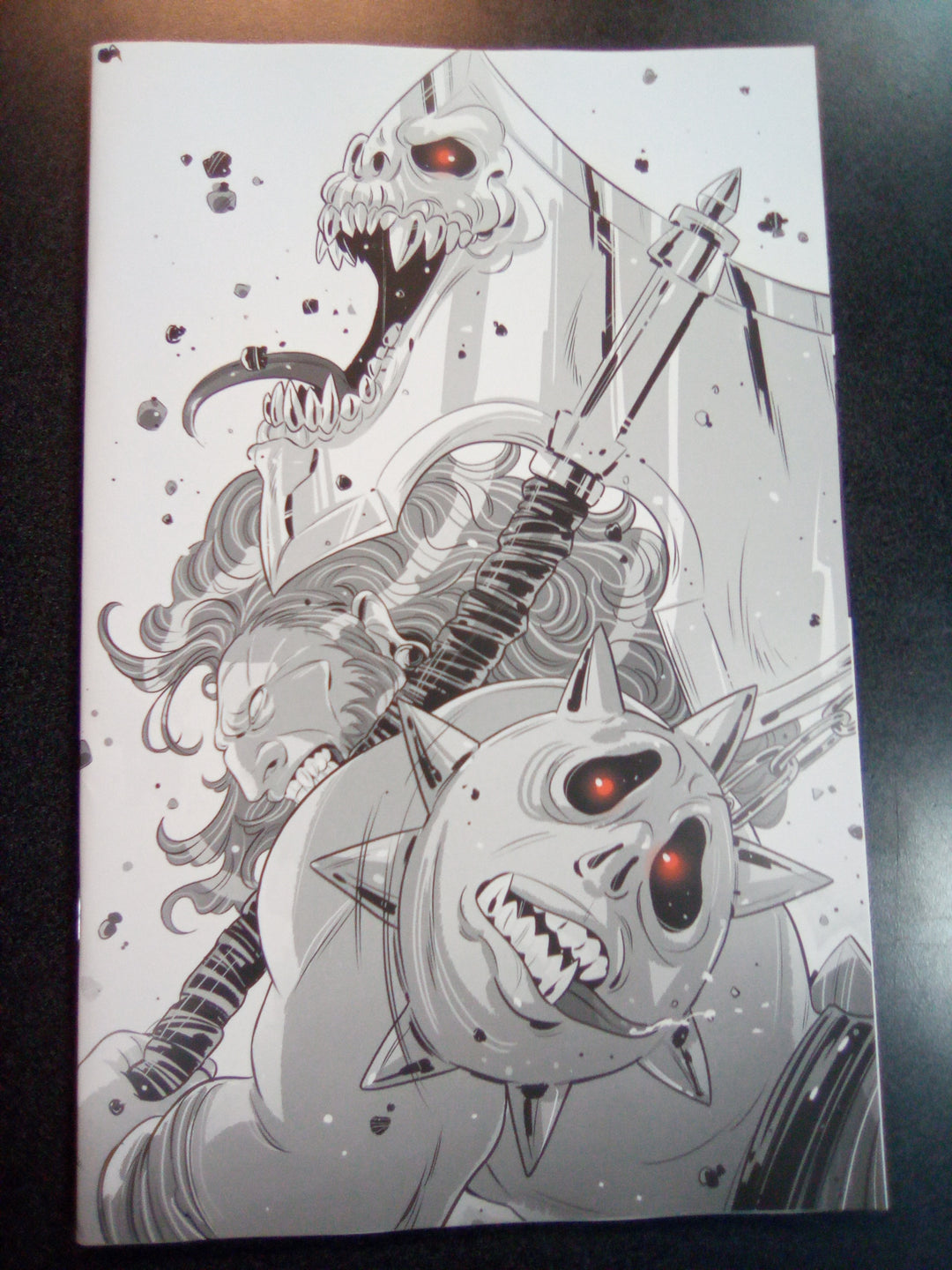 Barbaric Wrong Kind Of Righteous #1 Cover E 1:50 Luana Vecchio Black & White Variant
