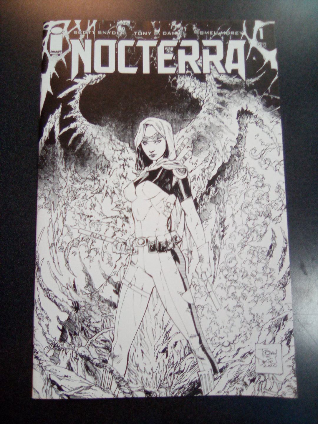 Nocterra #1 1:100 Tony S Daniel B&W Variant