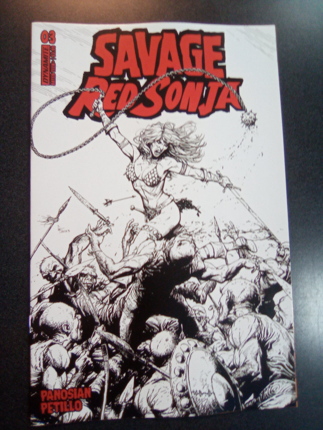 Savage Red Sonja #3 Cover E 10 Copy Variant Edition Frank Line Art