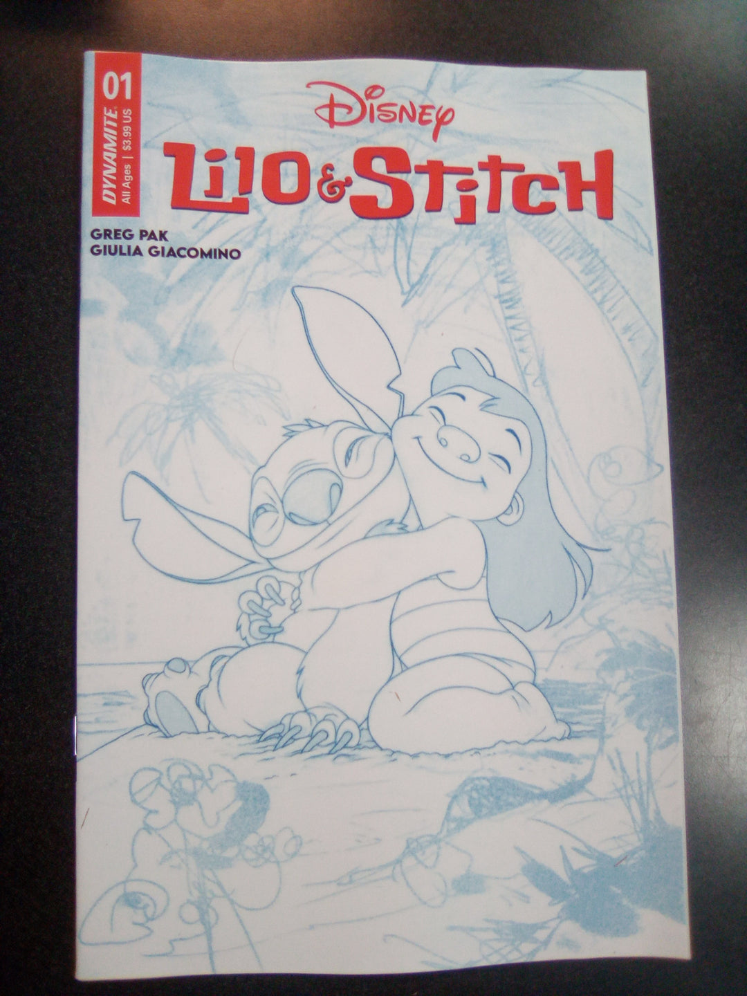 Lilo & Stitch #1 Cover Q 10 Copy Foc Variant Edition Middleton Sketch