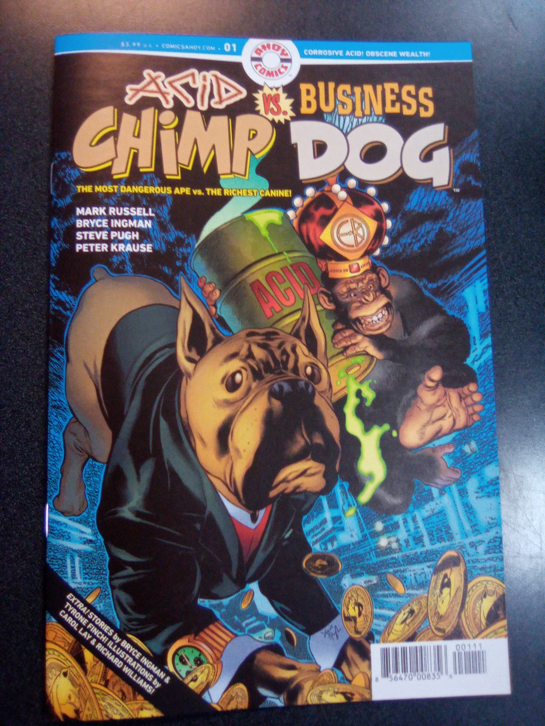 Acid Chimp vs Business Dog #1 (One Shot) Cover A Steve Pugh (Mature)