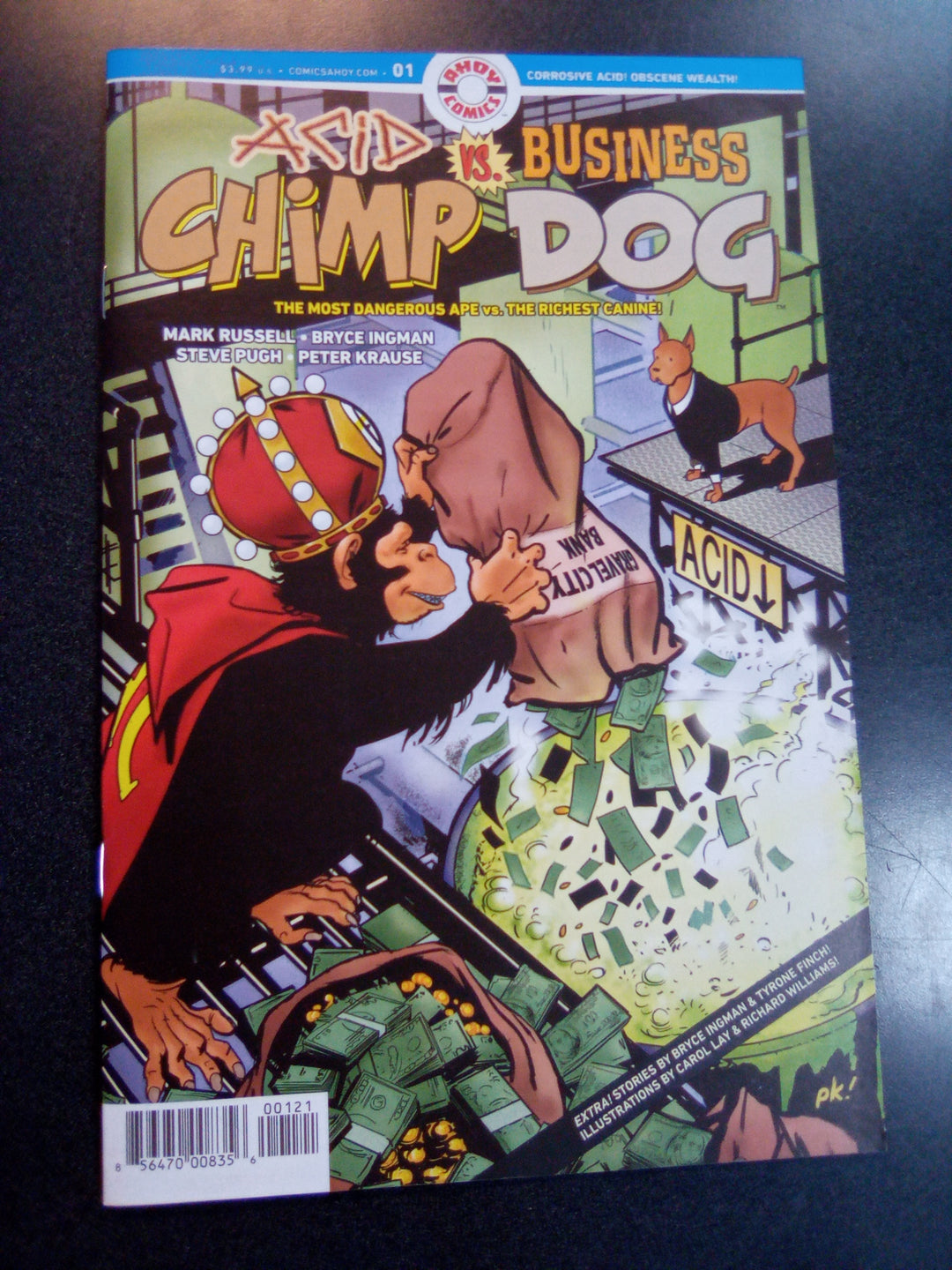 Acid Chimp vs Business Dog #1 (One Shot) Cover B 1:3 Peter Krause Unlock Variant