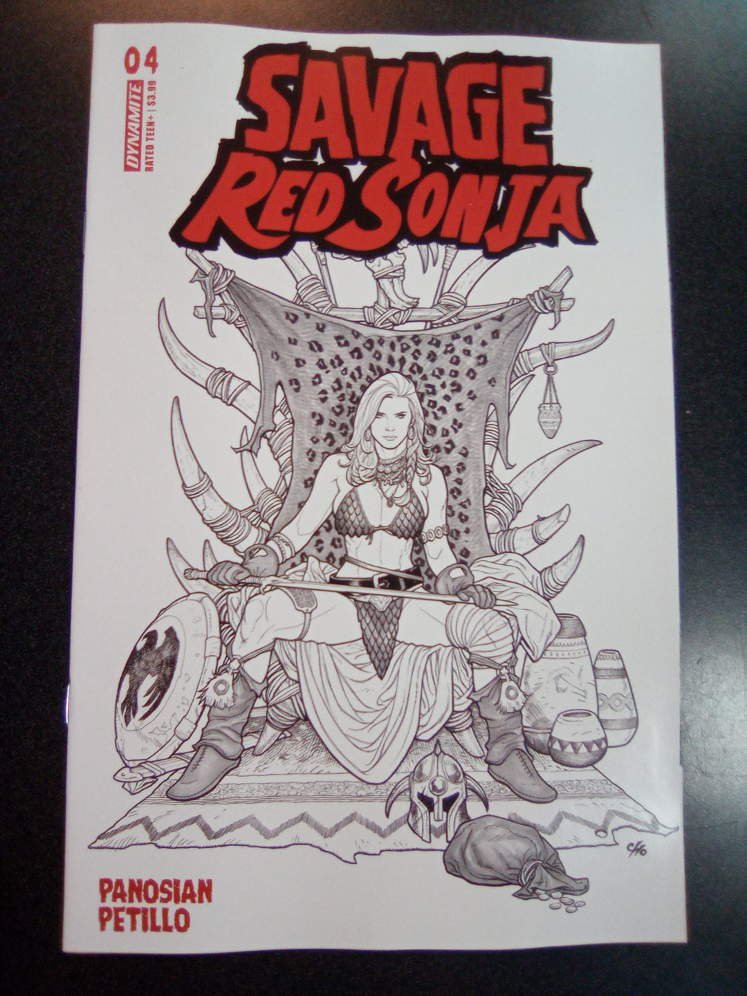 Savage Red Sonja #4 Cover G 15 Copy Variant Edition Cho Line Art