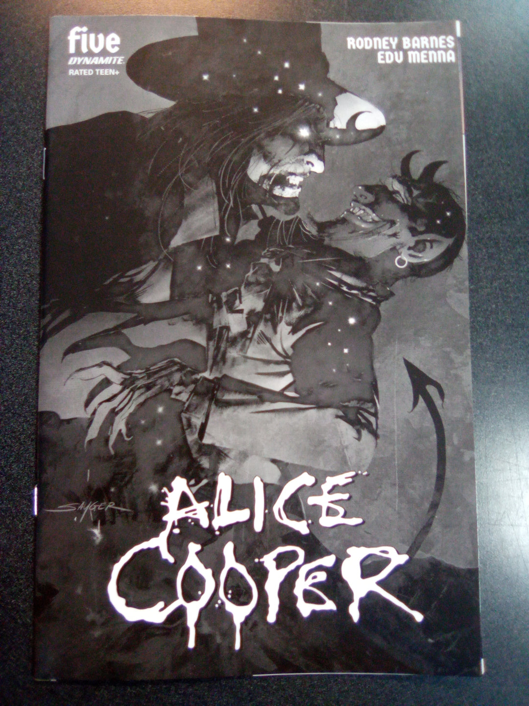 Alice Cooper #5 Cover H 5 Copy Foc Variant Edition Sayger Black & White