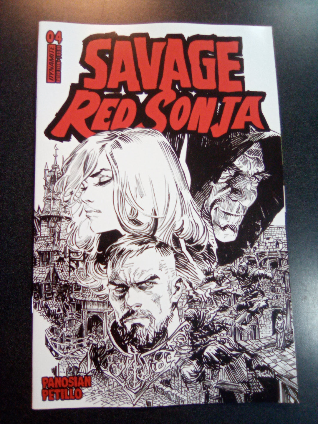 Savage Red Sonja #4 Cover E 10 Copy Variant Edition Panosian Line Art
