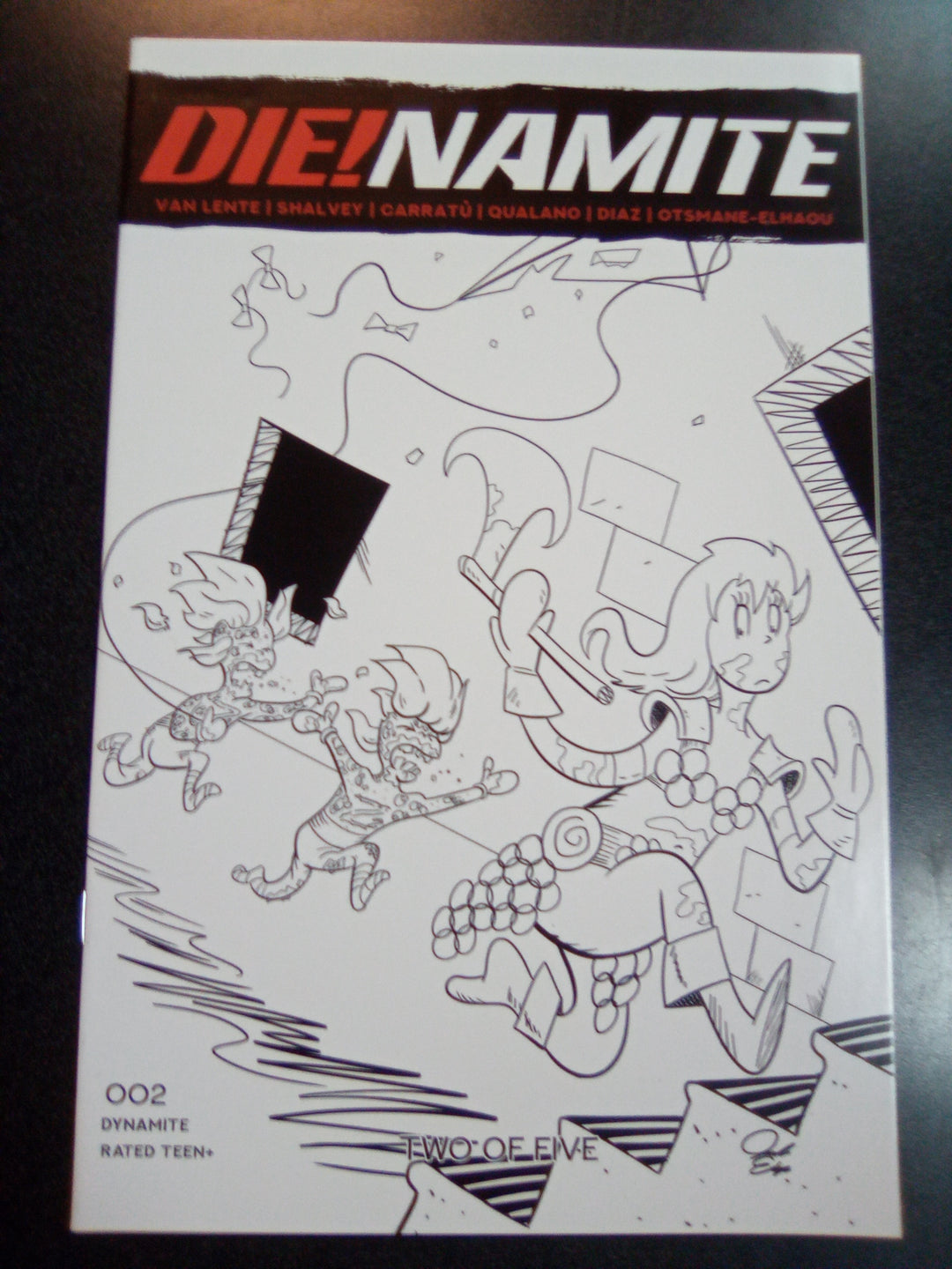 Die!namite #2 1:7 Seuss Red Sonja Homage Line Art Variant