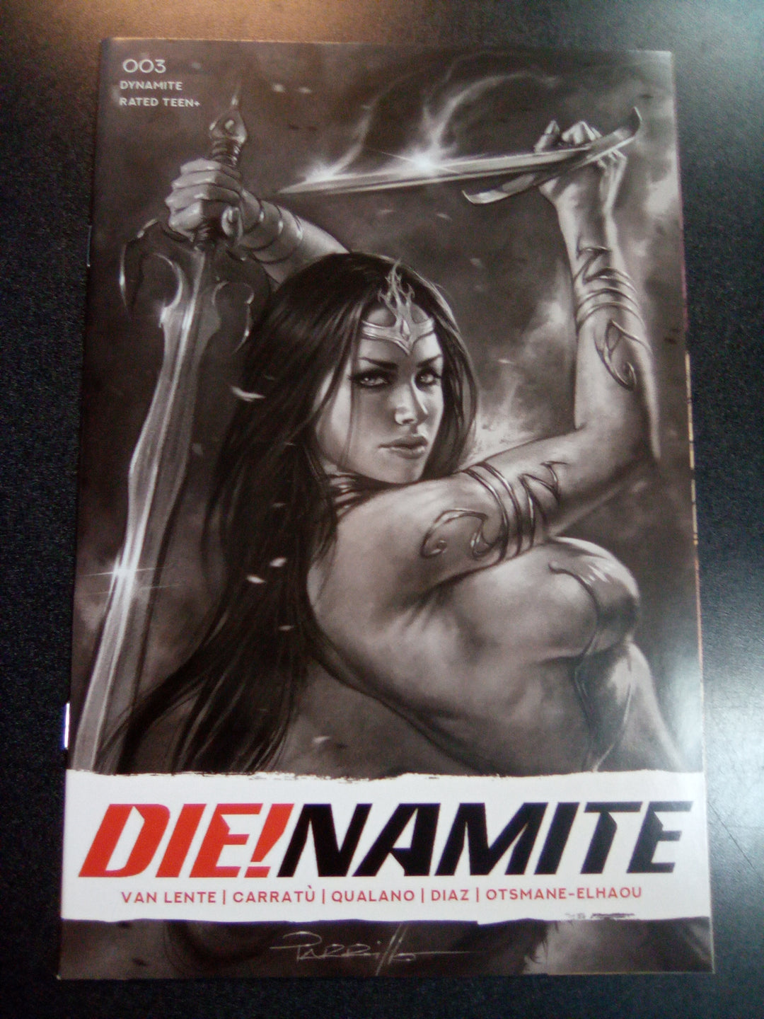 Die!namite #3 1:30 Lucio Parrillo B&W Variant