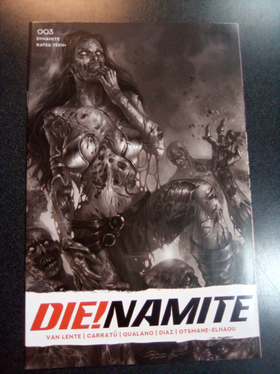 Die!namite #3 1:10 Lucio Parrillo B&W Variant