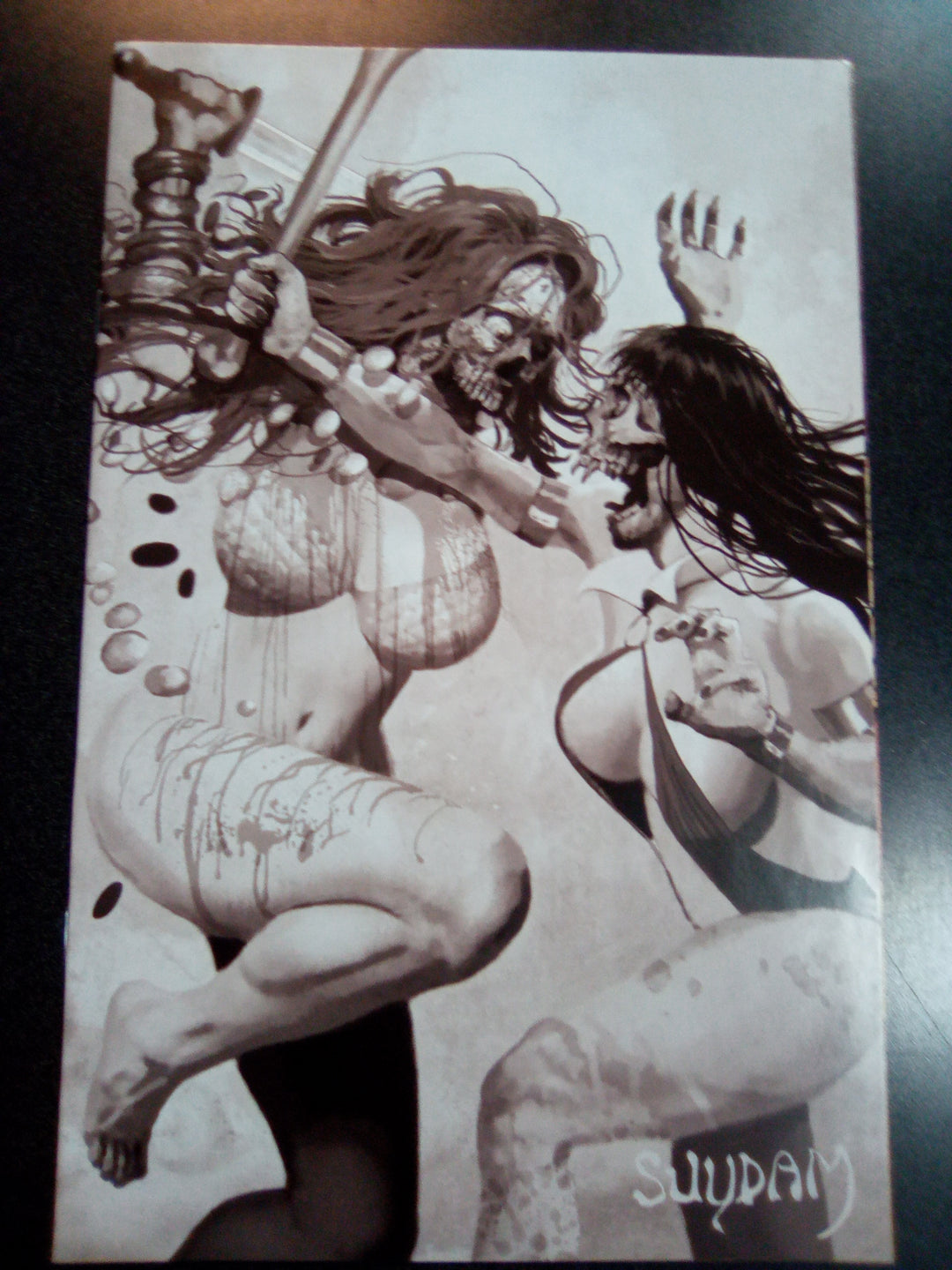 Die!namite #3 1:35 Suydam Living Dead B&W Virgin Variant