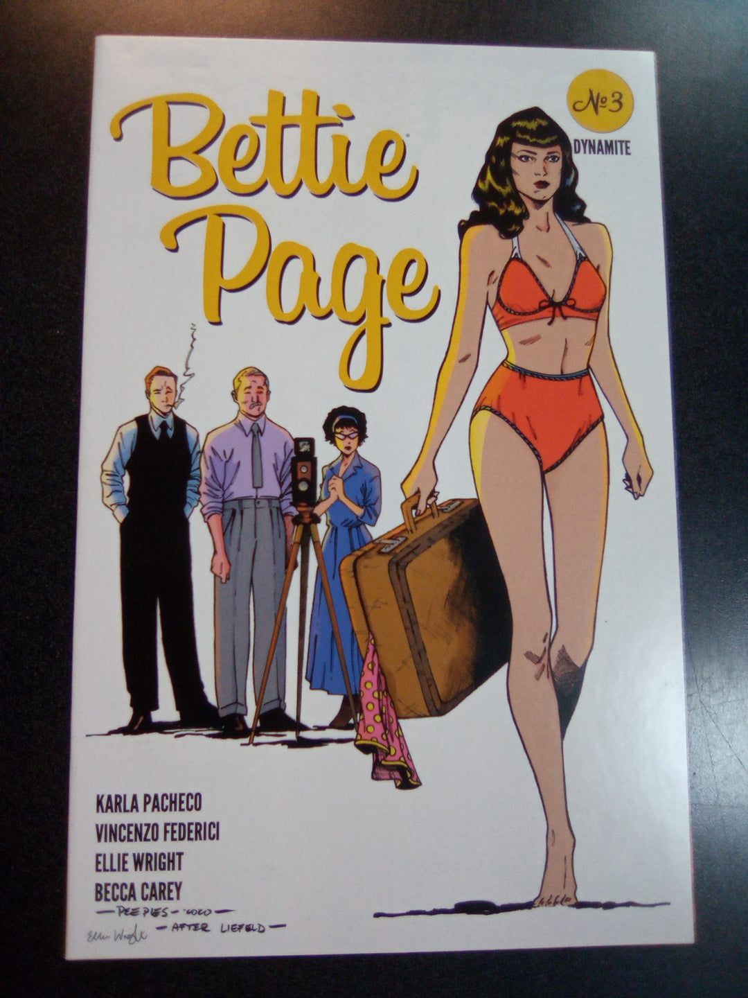 Bettie Page #3 1:7 Brent Peeples Homage Variant