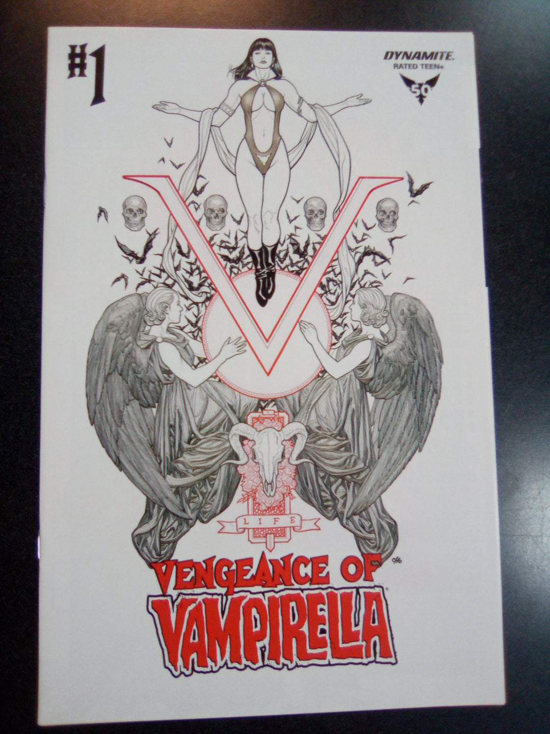 Vengeance of Vampirella #1 1:50 Frank Cho B&W Variant