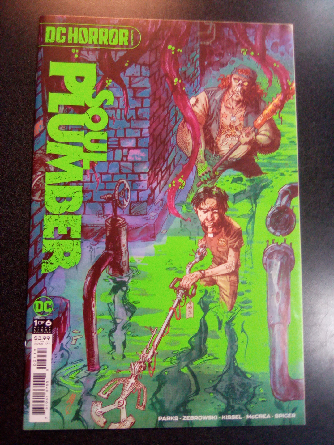 DC Horror Presents Soul Plumber #1 Second Print Blacklight Variant