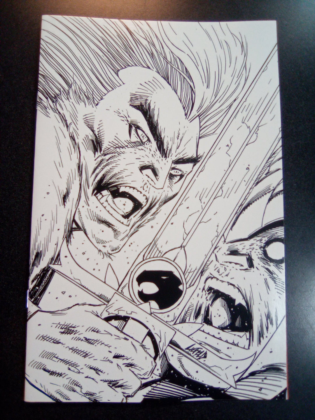 Thundercats #2 Cover Zd 11 Copy Foc Variant Edition Liefeld Black & White Virgin