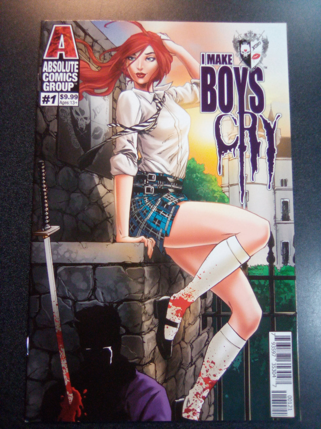 I Make Boys Cry #1 Cover B Creees Black Holographic Foil Logo