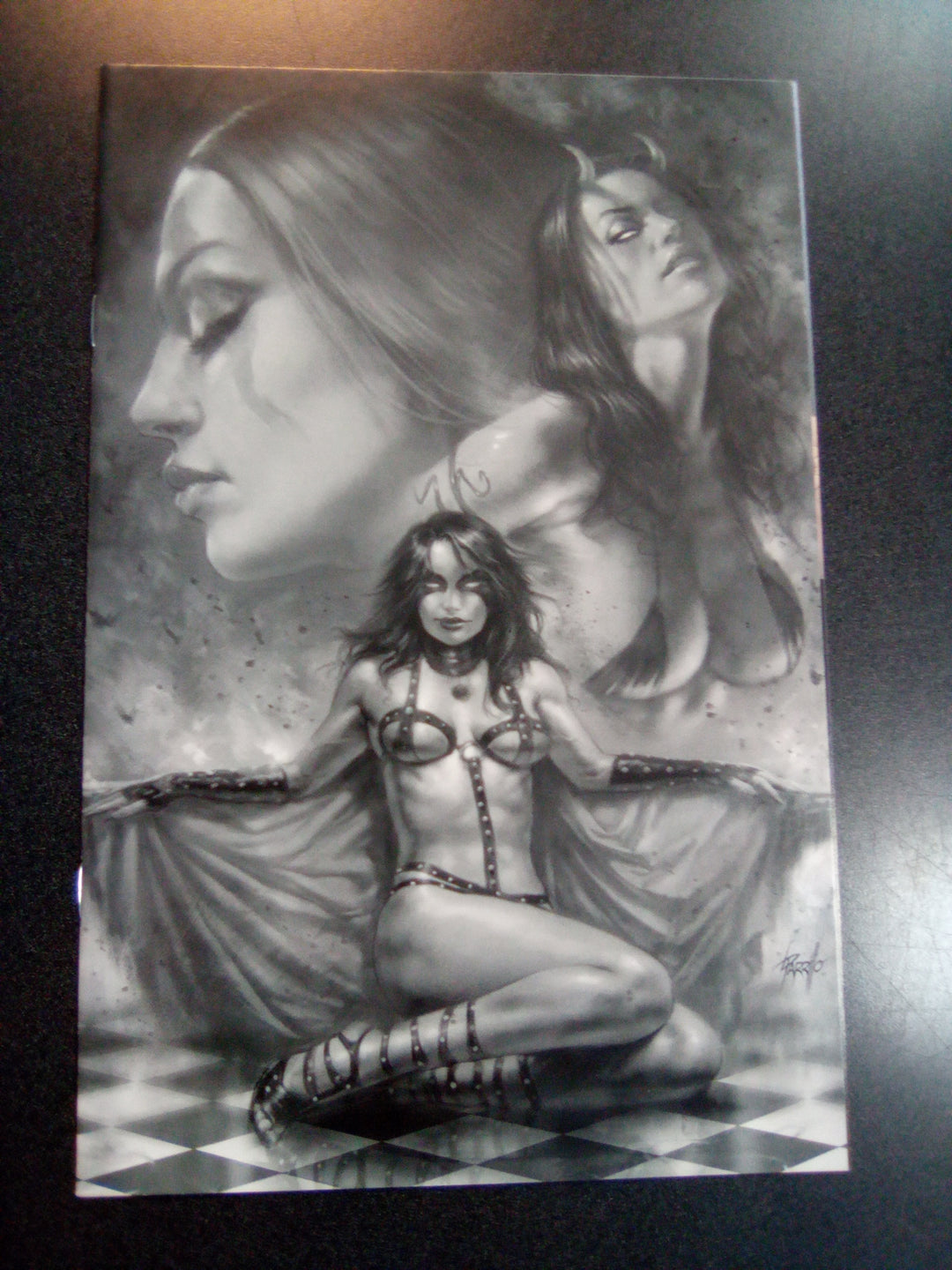 Red Sonja Age of Chaos #2 1:15 Parrillo B&W Virgin Variant