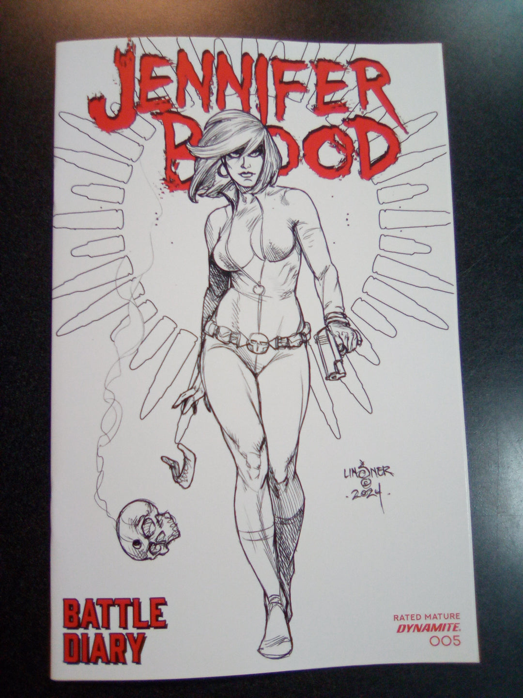 Jennifer Blood Battle Diary #5 Cover D 10 Copy Variant Edition Linsner Li