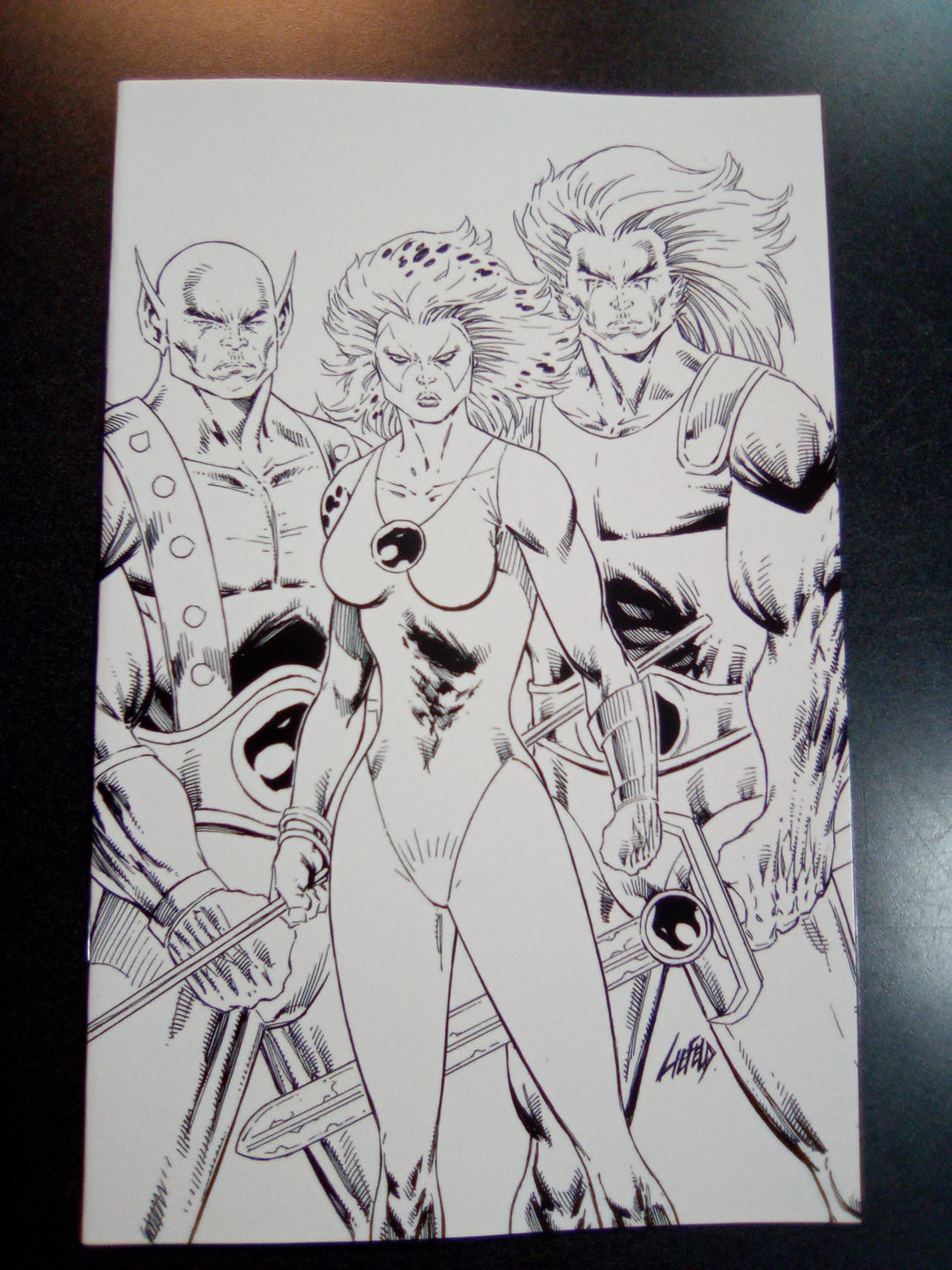 Thundercats #3 Cover Za 11 Copy Variant Edition Liefeld Black & White Virgin