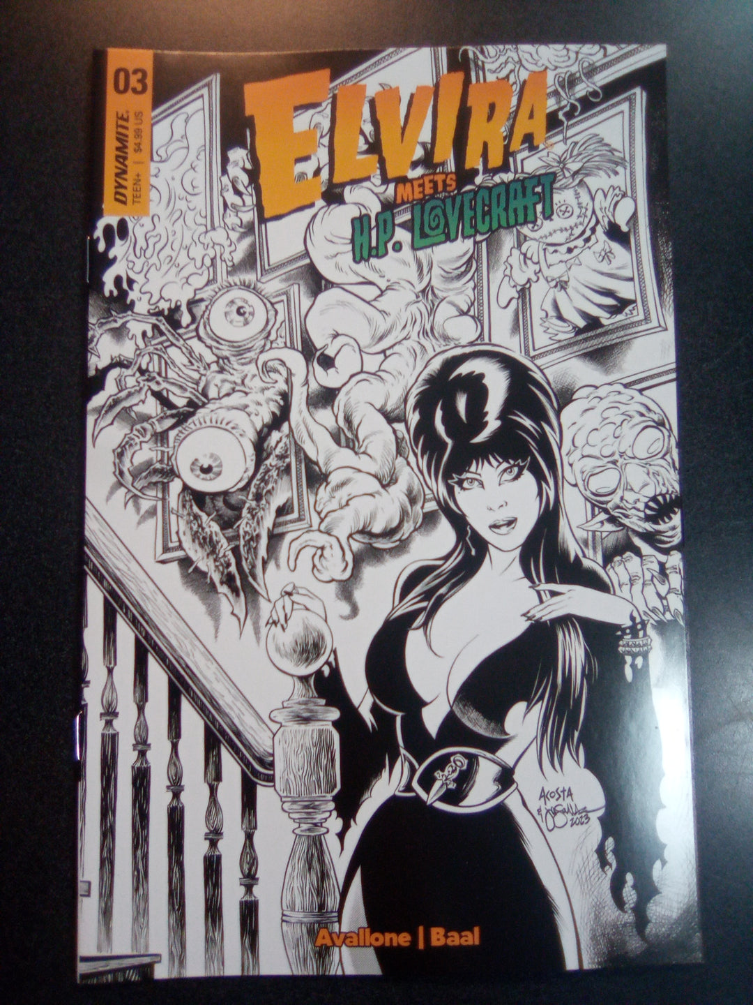 Elvira Meets Hp Lovecraft #3 Cover J 10 Copy Foc Variant Edition Acosta L