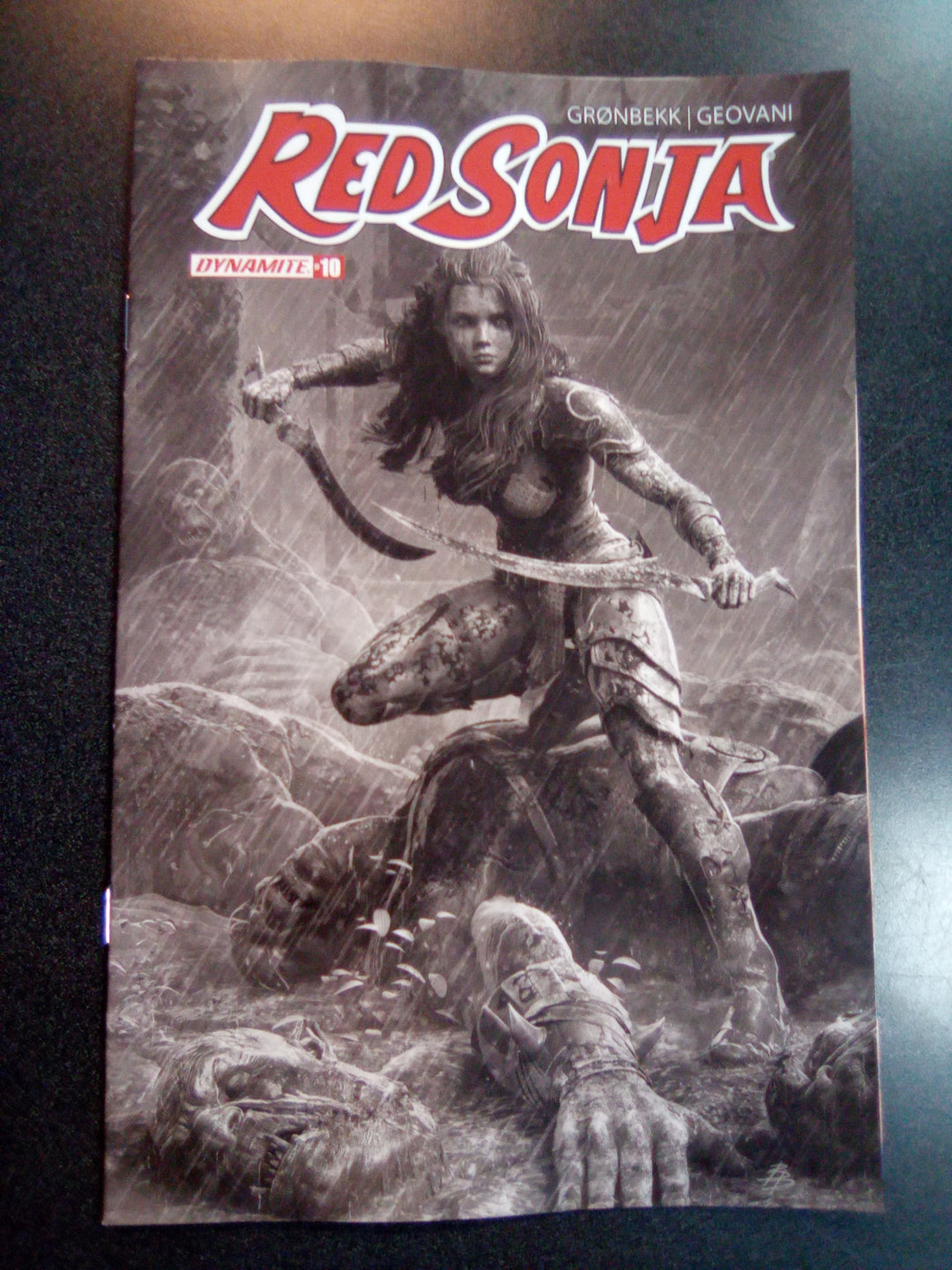 Red Sonja 2023 #10 Cover O 10 Copy Foc Variant Edition Barends Black & White