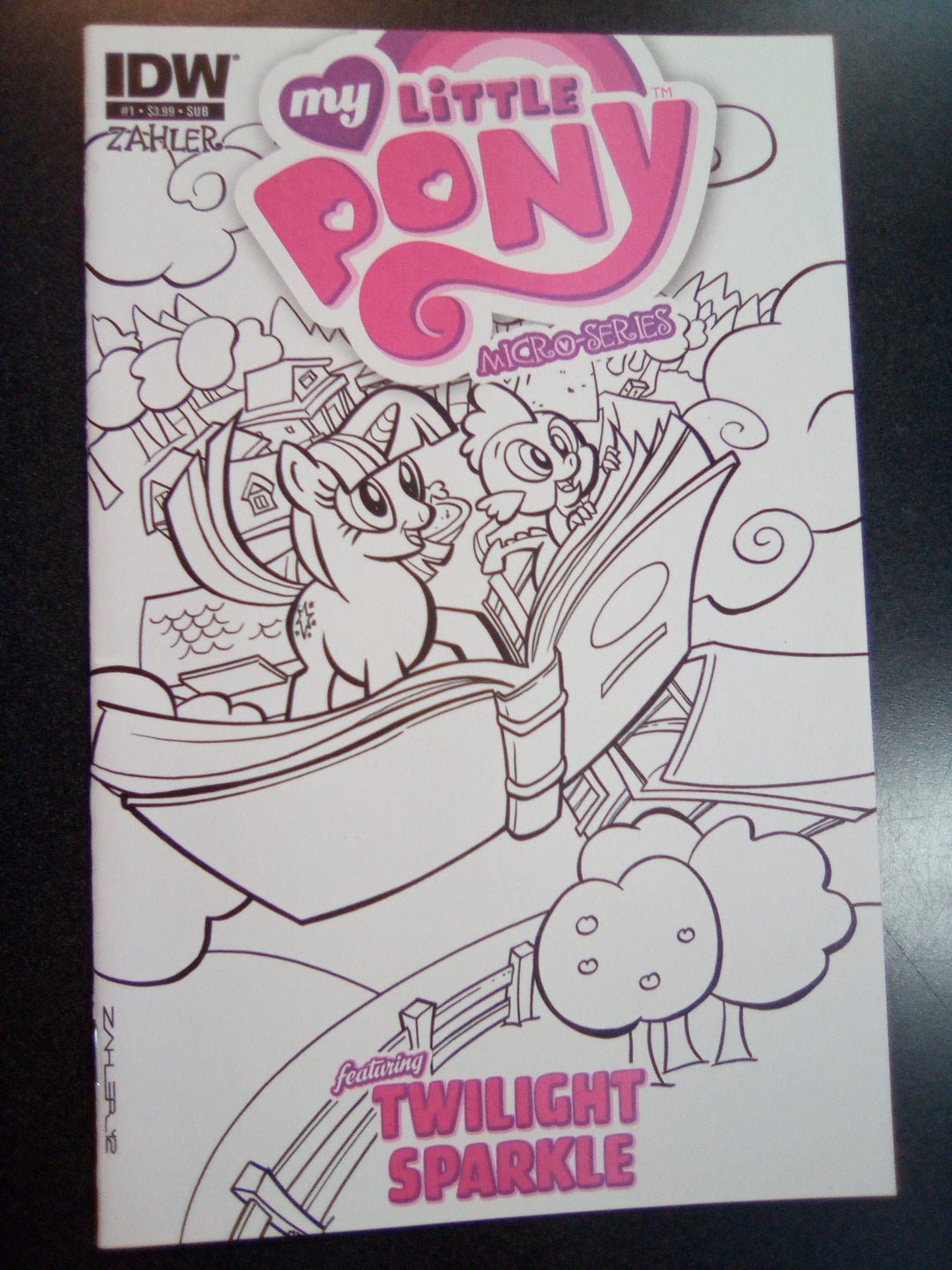 My Little Pony Micro-Series featuring Twilight Sparkle #1 Zahler Sketch Cover (2013) NM