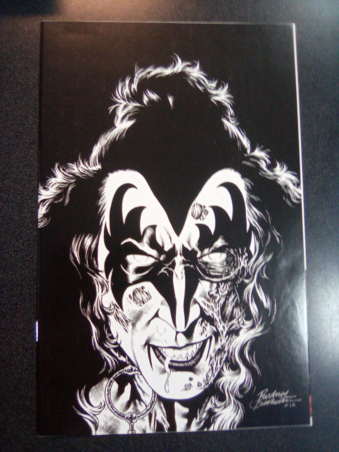 Kiss Zombies #2 1:21 Buchemi B&W Virgin Variant