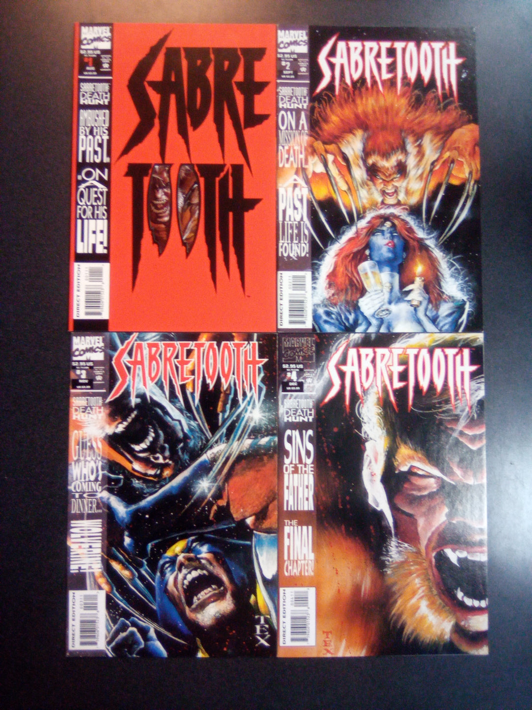 Sabretooth Death Hunt #1 - 4 VF/NM Set
