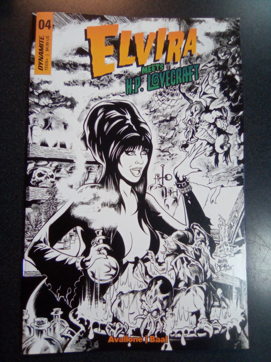 Elvira Meets Hp Lovecraft #4 Cover J 10 Copy Foc Variant Edition Acosta L
