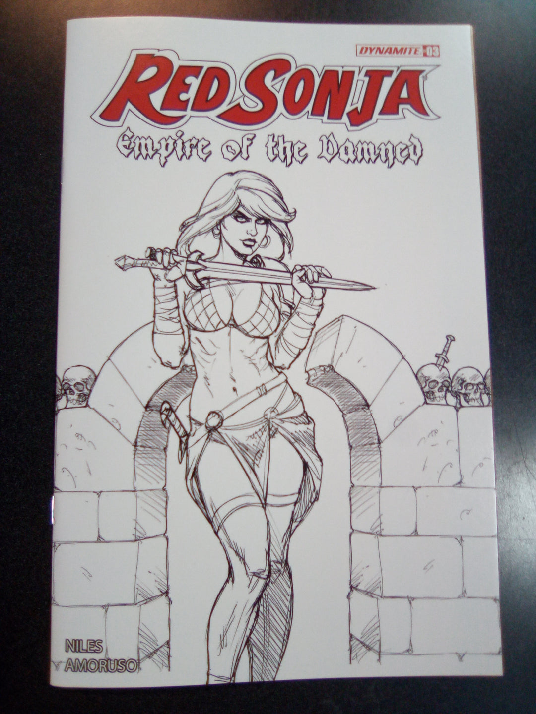 Red Sonja Empire Damned #3 Cover K 15 Copy Variant Edition Linsner Line A