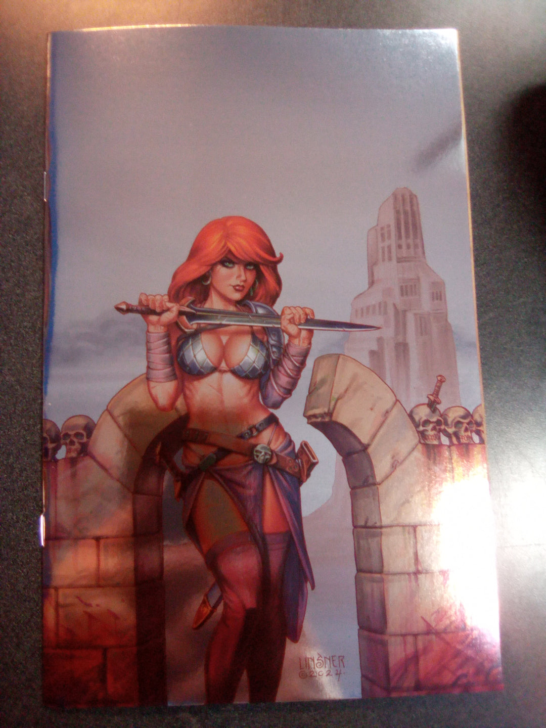 Red Sonja Empire Damned #3 Cover I 15 Copy Variant Edition Linsner Foil V